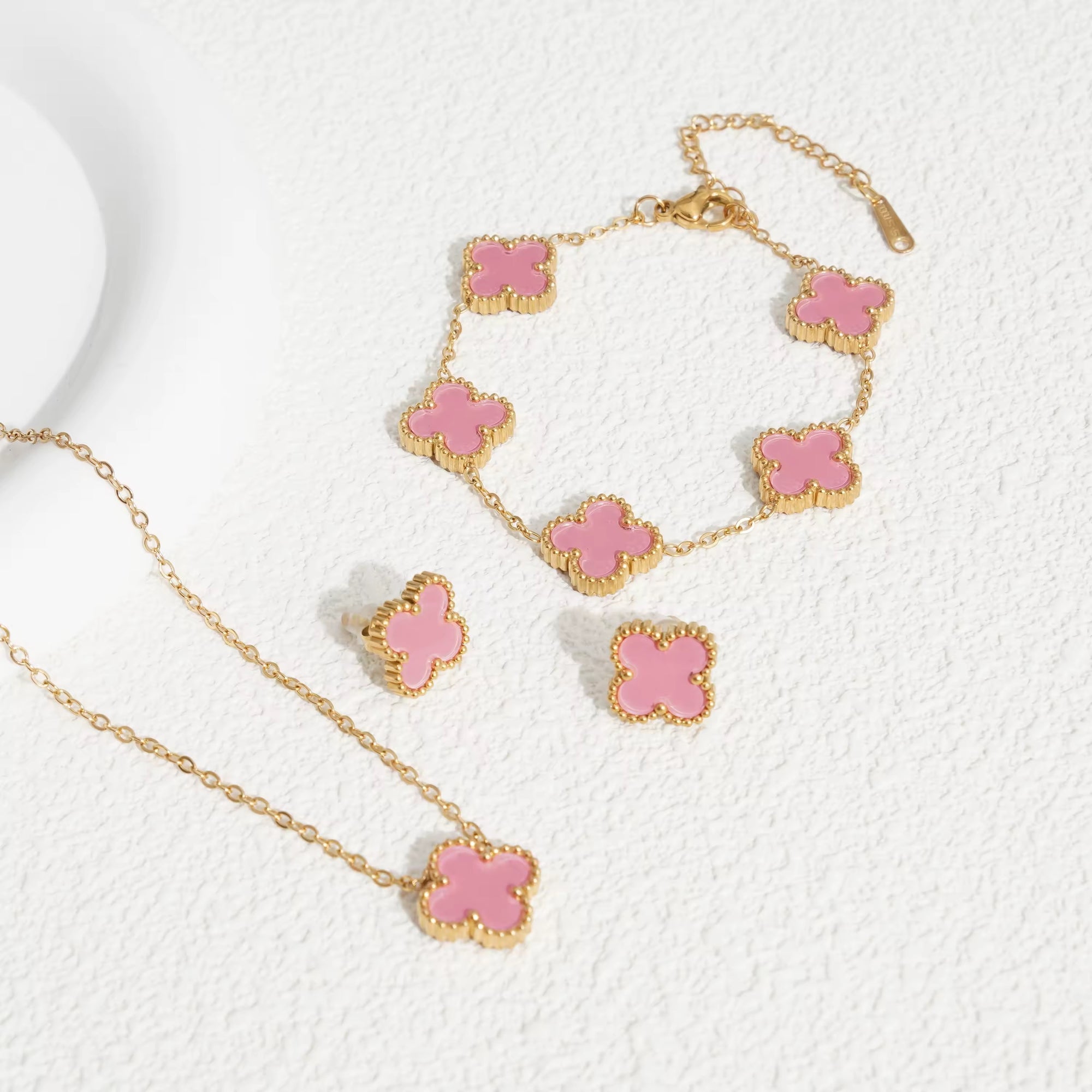 Trebol Rosa Set