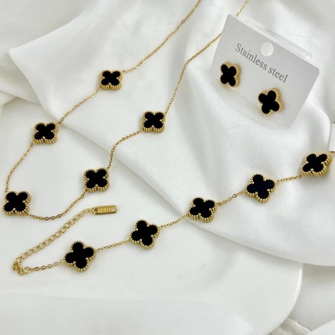 Clover set Black and Gold