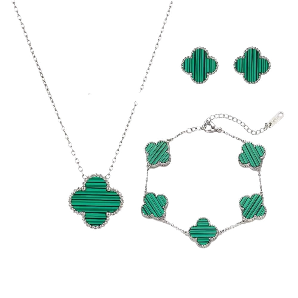 Trebol Verde Plated